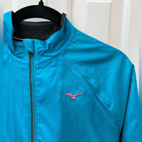 EUC Mizuno Women's Jacket Electric Blue and Black Size Medium - Picture 2 of 10